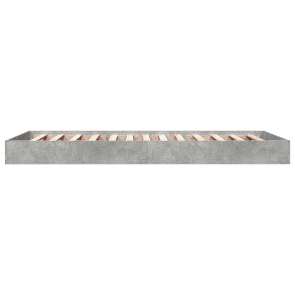 Lattiasängyn runko Betoninharmaa 80 x 200 cm Tekninen puu