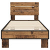 Sängyn runko päädyllä Vanha puu 80 x 200 cm Tekninen puu