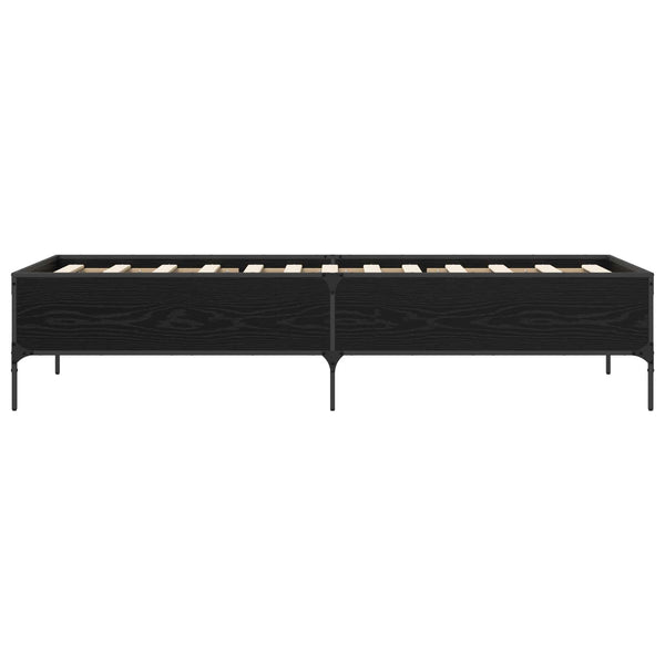 Sängyn runko Musta tammi 80 x 200 cm Tekninen puu