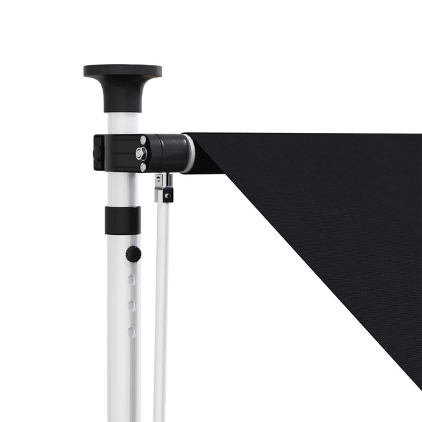 Manuaalinen vedettävä varjo Musta 150 cm