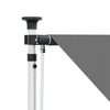 Manuaalinen vedettävä varjo Vaaleanharmaa 150 cm