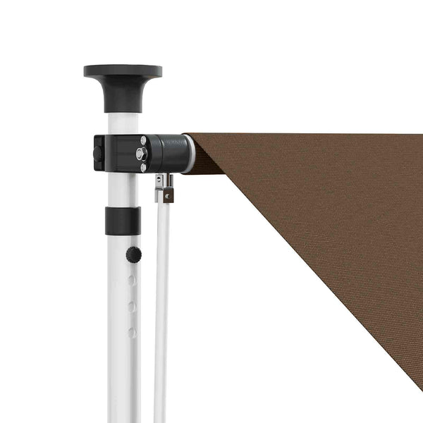Manuaalinen vedettävä varjo Taupe 200 cm