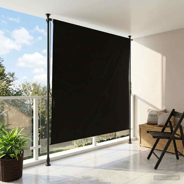 Ulkorullaverho Musta 120 x 270 cm