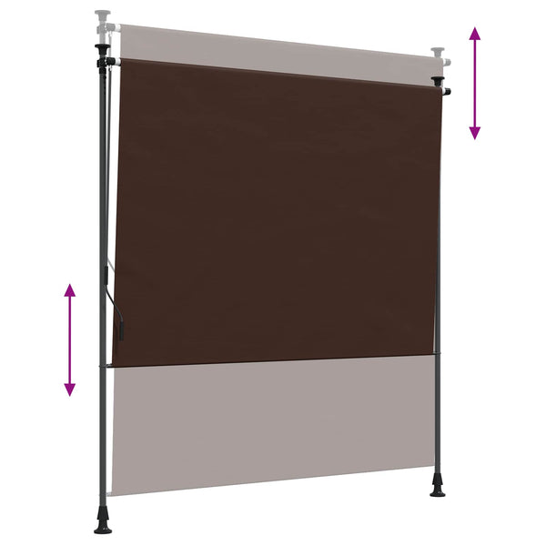 Ulkorullaverho Ruskea 100 x 270 cm
