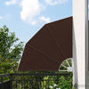 Parvekkeen yksityisyyden suoja 140 x 140 cm Polyesteri Ruskea