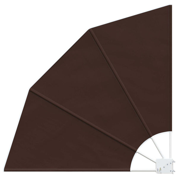 Parvekkeen yksityisyyden suoja 210 x 210 cm Polyesteri Ruskea