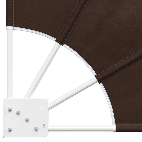 Parvekkeen yksityisyyden suoja 140 x 140 cm Polyesteri Ruskea