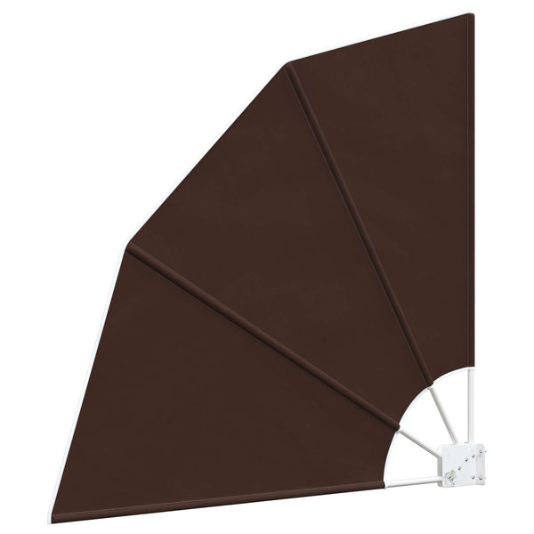 Parvekkeen yksityisyyden suoja 140 x 140 cm Polyesteri Ruskea
