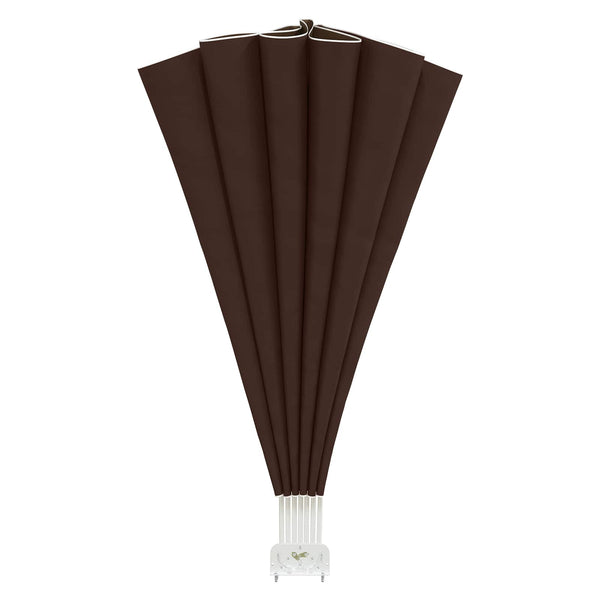 Parvekkeen yksityisyyden suoja Ø 320 cm Polyesteri Ruskea