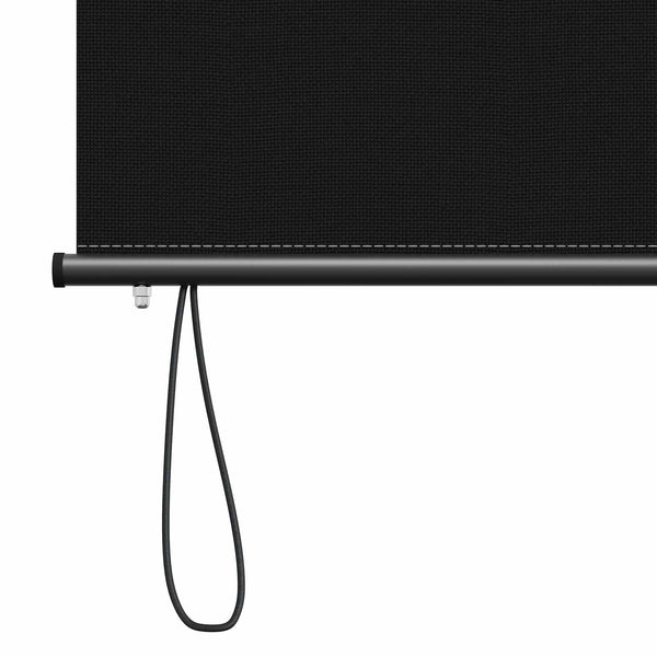 Rullaverho Musta 60 x 250 cm Kangas ja Alumiini
