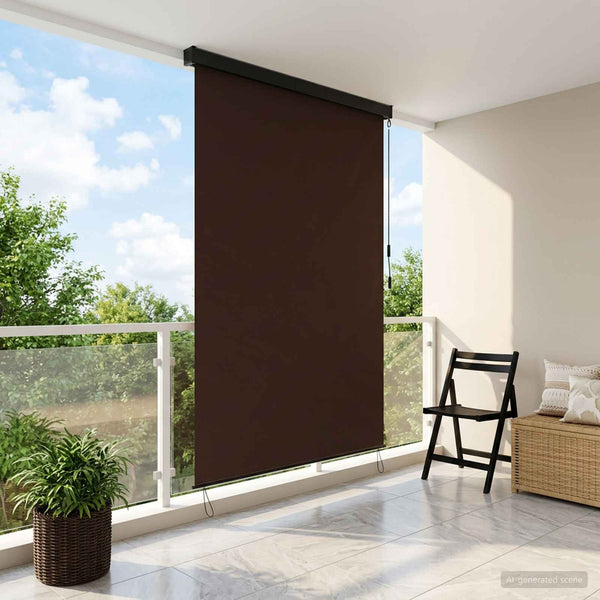 Rullaverho Ruskea 60 x 250 cm Kangas ja Alumiini