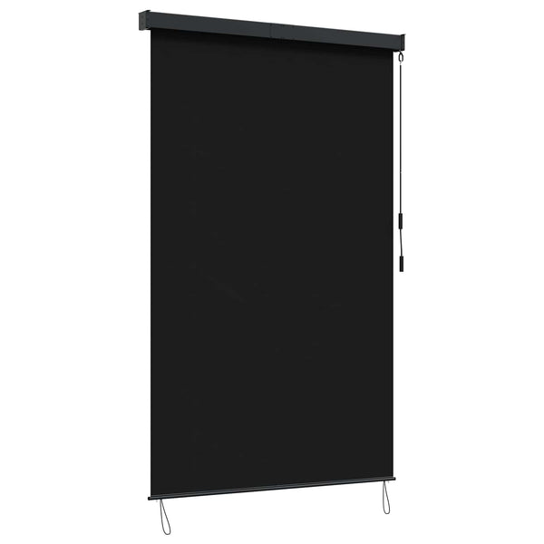 Rullaverho Musta 140 x 250 cm Kangas ja Alumiini