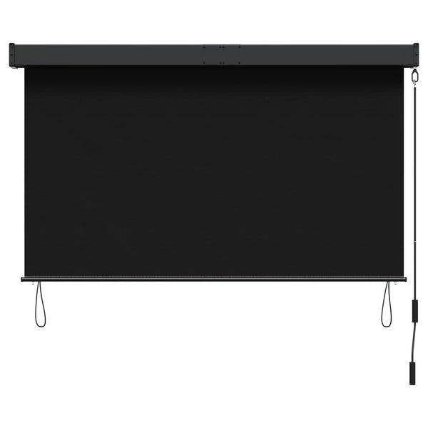 Rullaverho Musta 140 x 250 cm Kangas ja Alumiini
