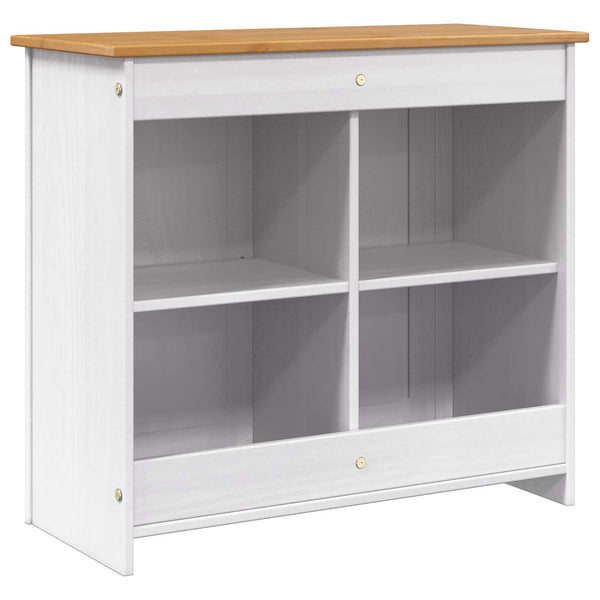 Akvaarioteline PANAMA Valkoinen ja ruskea 81 x 36 x 73 cm