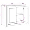 Akvaarioteline PANAMA Valkoinen ja ruskea 81 x 36 x 73 cm