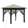 Gazebo 4 Sivuseinällä 2,6 x 2,6 m