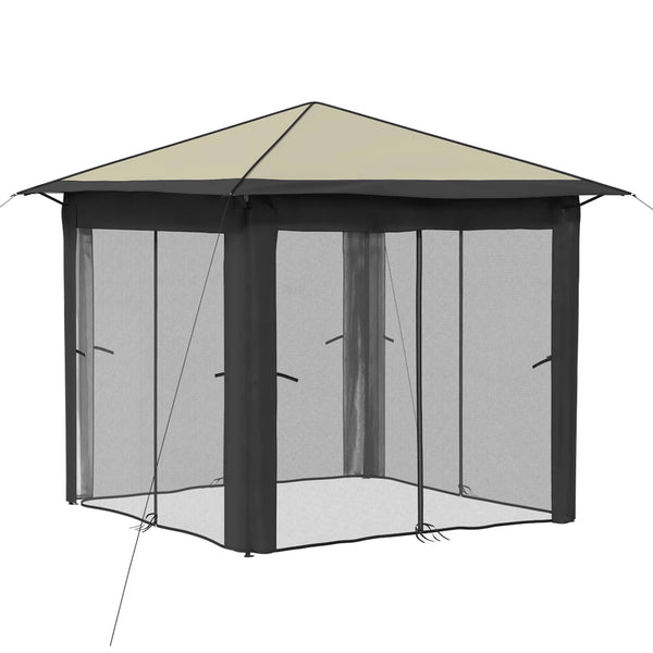 Gazebo 4 Sivuseinällä 2,6 x 2,6 m