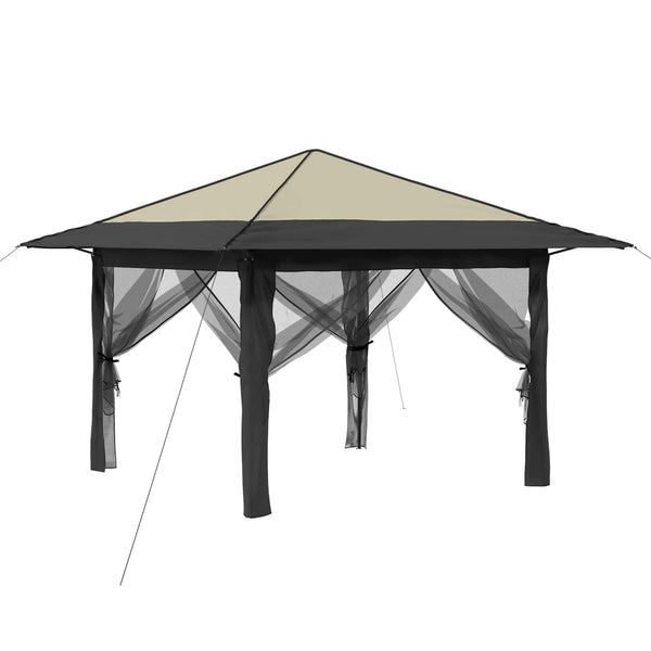 Gazebo 4 Sivuseinällä 3,3 x 3,3 m