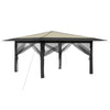 Gazebo, jossa on 4 seinää 4 x 4 m
