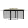 Gazebo, jossa on 4 seinää 4 x 4 m