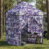 Pikagazebo 4 sivuseinällä 2,9 x 2,9 m Sininen camo