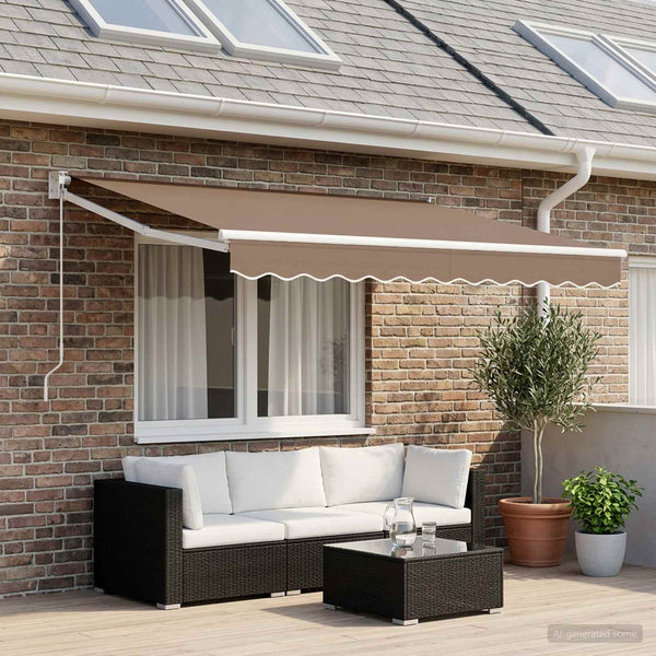 Markiisin vaihtokangas Taupe 581 x 295 cm Polyesteri