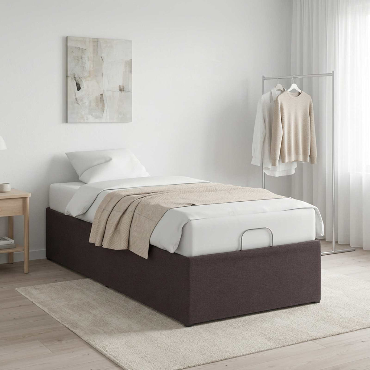 Sähkösäätöinen sänky runko Ruskea 200 x 80 x 33,5 cm Teräs