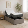 Sähkösäätöinen sänky runko Taupe 200 x 80 x 33,5 cm Teräs