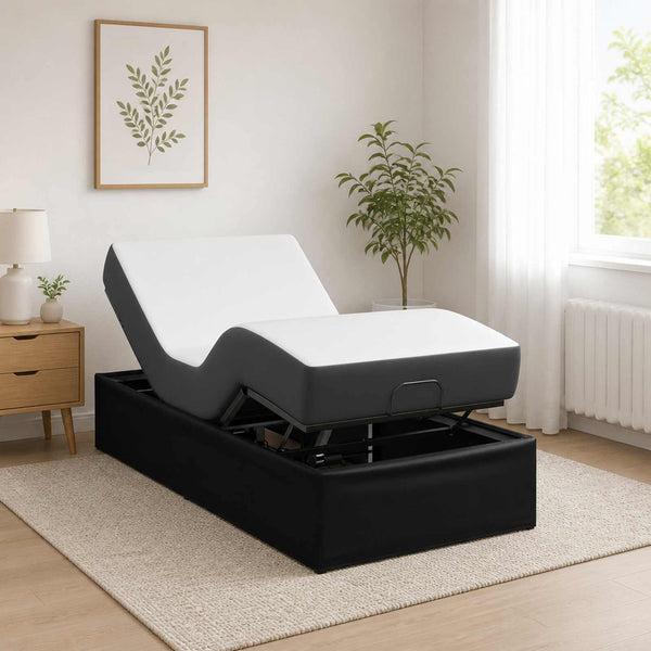Sähkösäätöinen sänky runko Musta 200 x 80 x 33,5 cm Teräs