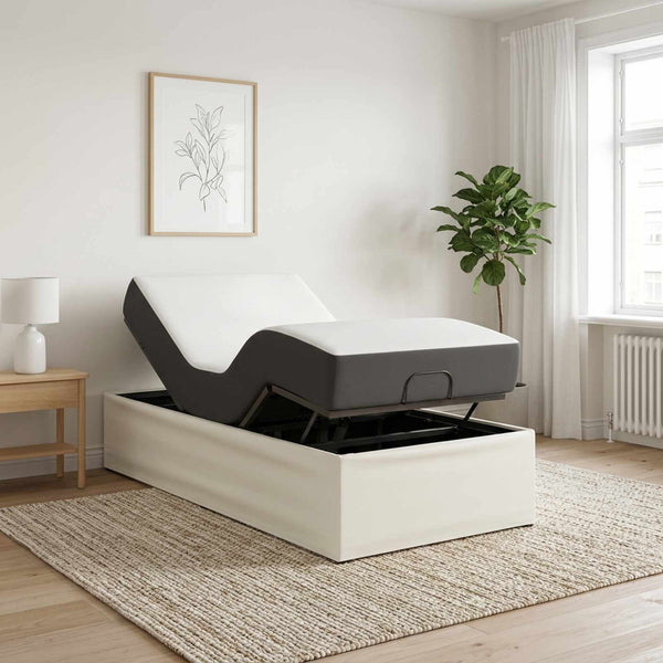 Sähkösäätöinen sänky runko valkoinen 200 x 80 x 33,5 cm Teräs