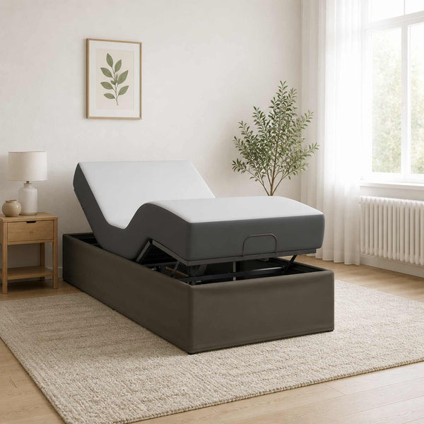Sähkösäätöinen sänky runko Harmaa 200 x 80 x 33,5 cm Teräs