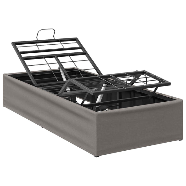 Sähkösäätöinen sänky runko Taupe 200 x 80 x 33,5 cm Teräs