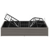 Sähkösäätöinen sänky runko Taupe 200 x 80 x 33,5 cm Teräs