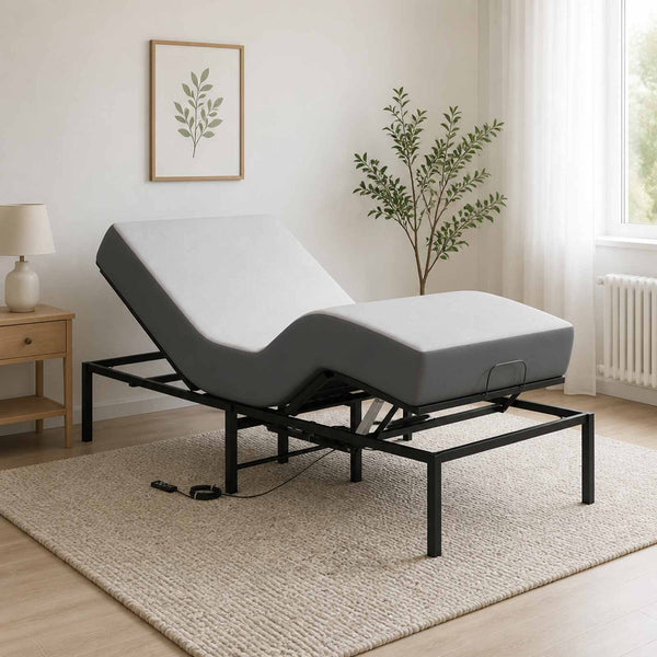 Sähkösäätöinen sänky runko Musta 200 x 70 x 33,5 cm Teräs