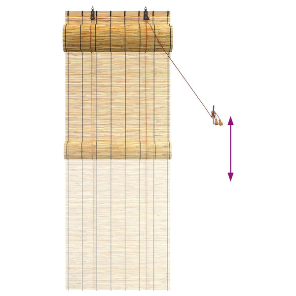 Rullaverho Luonnollinen 60 x 160 cm Ruoko