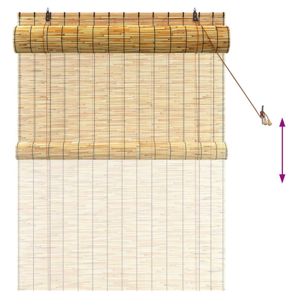 Rullaverho Luonnollinen 120 x 160 cm Ruoko