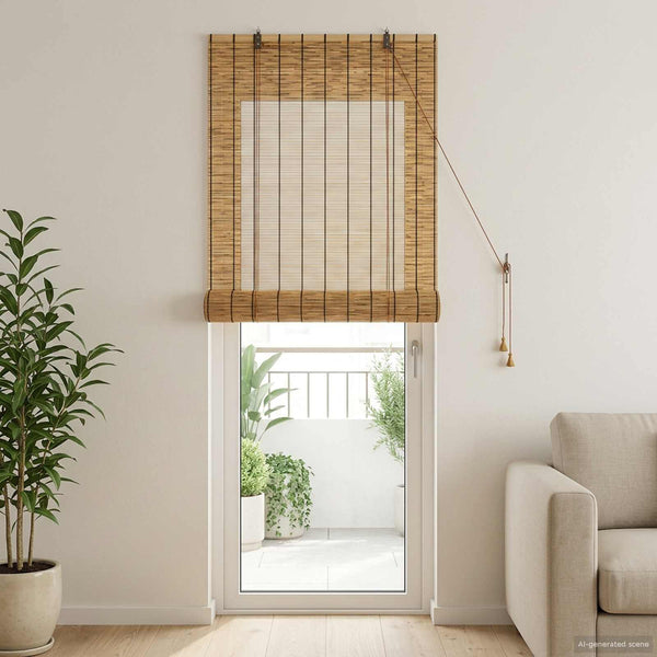 Rullaverho Ruskea 80 x 220 cm Ruoko