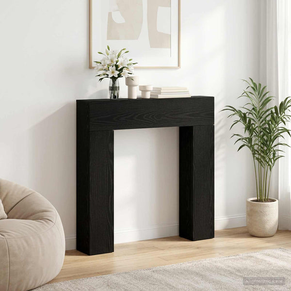 Takan kehys Musta tammi 102 x 18 x 100,5 cm Tekninen puu