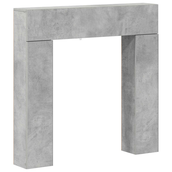 Takan kehys Betoninharmaa 102 x 18 x 100,5 cm Tekninen puu