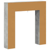 Takan kehys Betoninharmaa 102 x 18 x 100,5 cm Tekninen puu