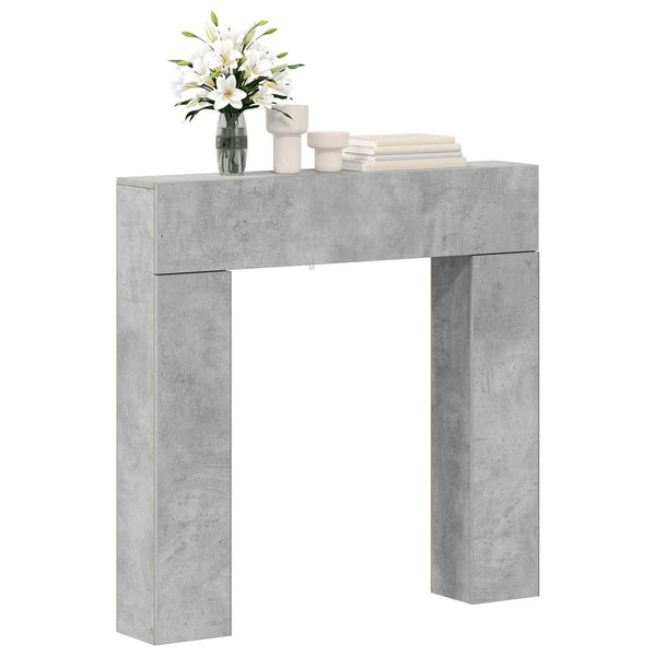 Takan kehys Betoninharmaa 102 x 18 x 100,5 cm Tekninen puu