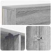 Takan kehys Harmaa Sonoma 102 x 18 x 100,5 cm Tekninen puu