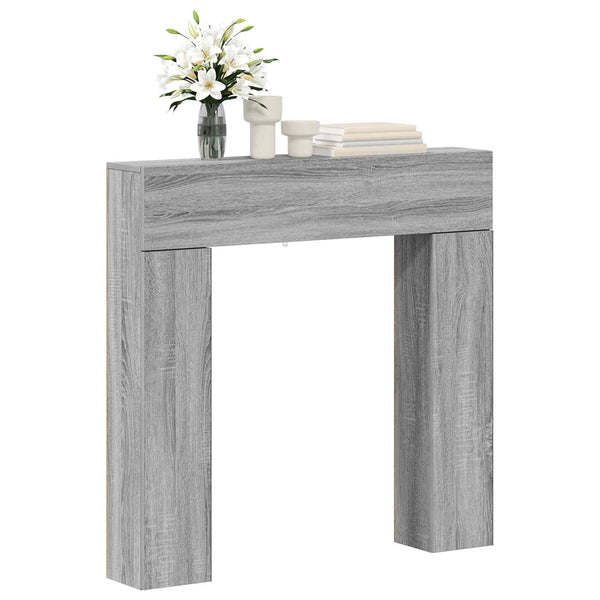 Takan kehys Harmaa Sonoma 102 x 18 x 100,5 cm Tekninen puu
