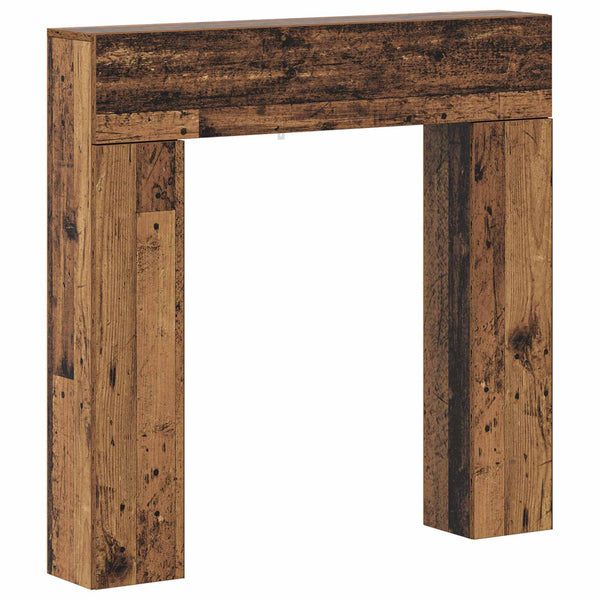 Takan kehys Vanha puu 102 x 18 x 100,5 cm Tekninen puu