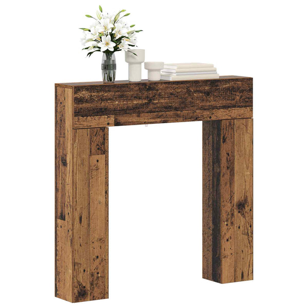Takan kehys Vanha puu 102 x 18 x 100,5 cm Tekninen puu