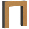 Takan kehys Musta 102 x 18 x 100,5 cm Tekninen puu