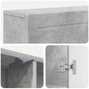 Takan kehys Betoninharmaa 102 x 18 x 100,5 cm Tekninen puu