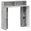 Takan kehys Betoninharmaa 102 x 18 x 100,5 cm Tekninen puu