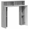 Takan kehys Harmaa Sonoma 102 x 18 x 100,5 cm Tekninen puu