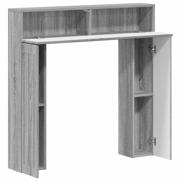 Takan kehys Harmaa Sonoma 102 x 18 x 100,5 cm Tekninen puu